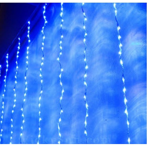 Curtain Light Waterfall Function - Blue